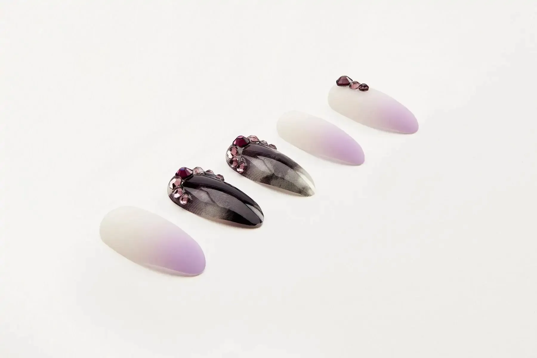 Ardell Nail Addict Premium Nails Marble Purple Ombre