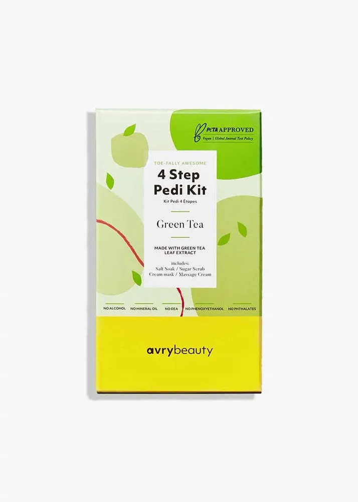 Avry Beauty  4 Step Pedi Kit - Green Tea