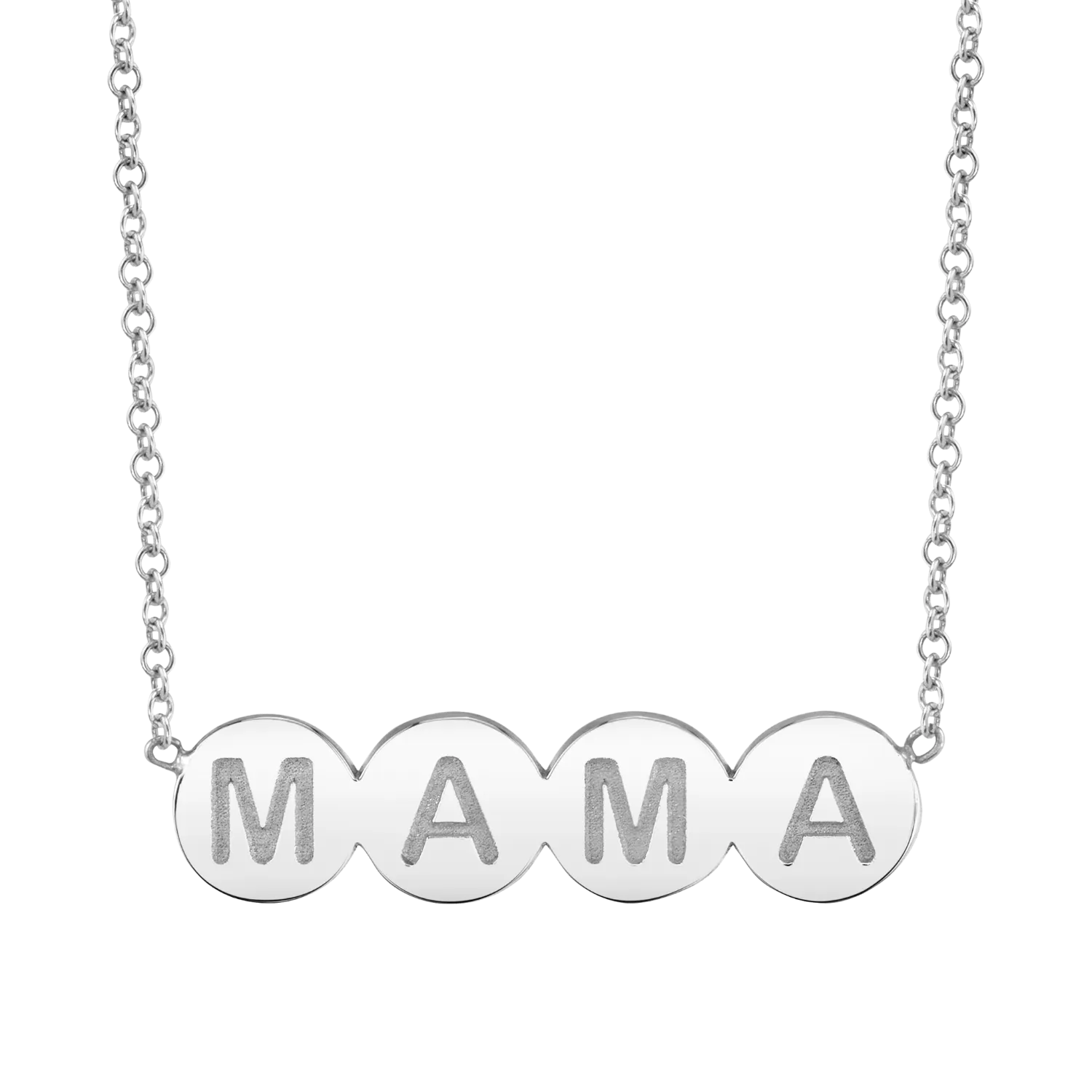 Bubble Round MAMA Necklace