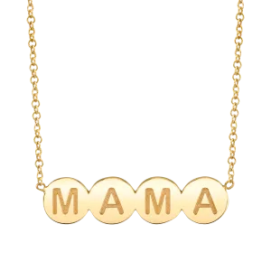 Bubble Round MAMA Necklace