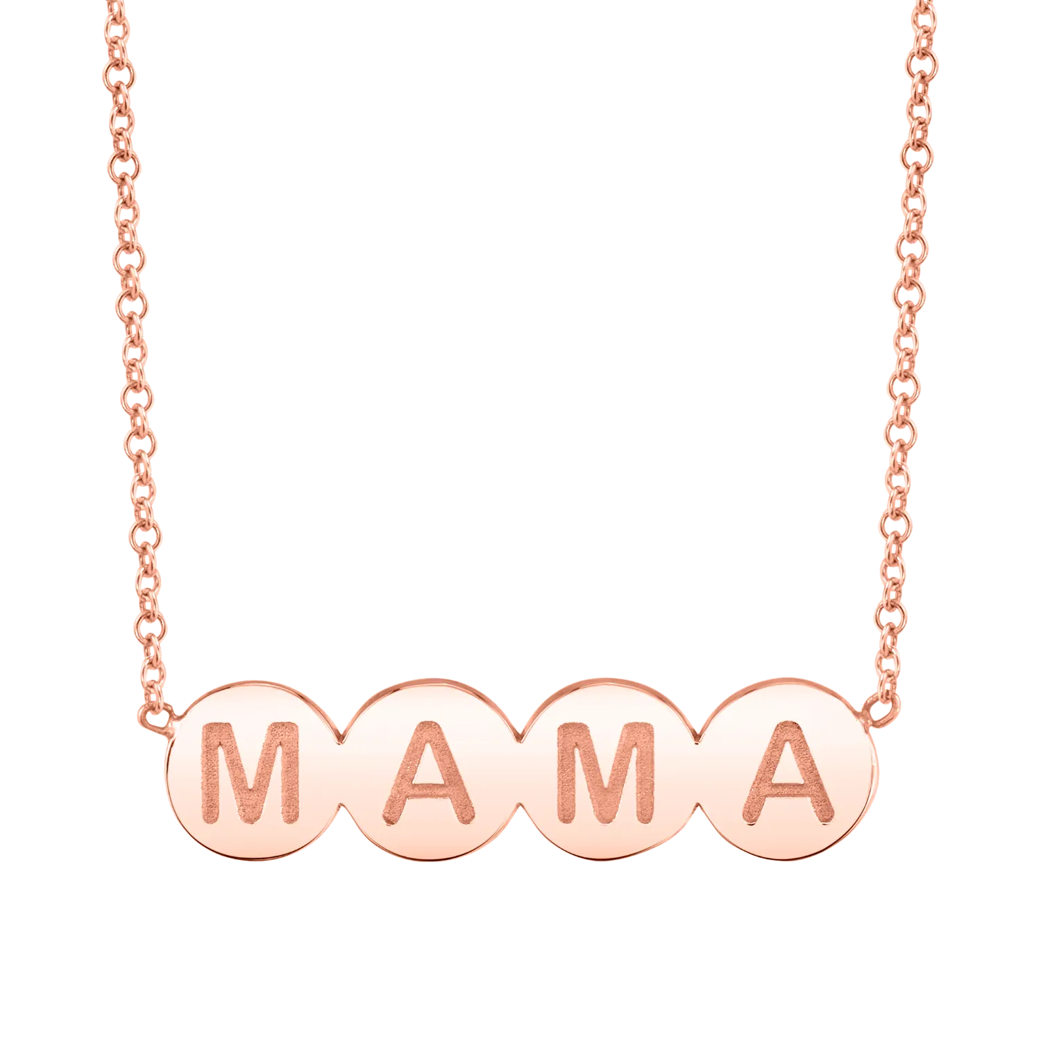 Bubble Round MAMA Necklace