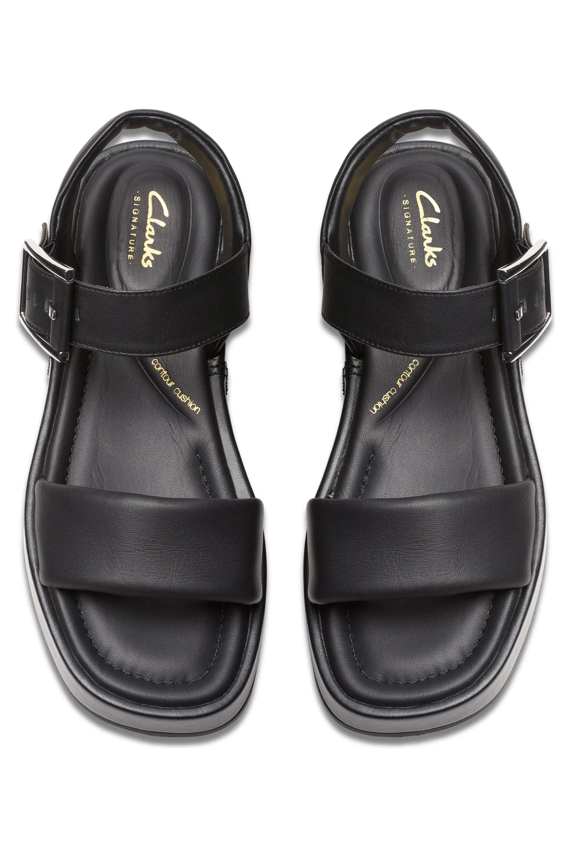 Clarks Alda Strap in Black Leather