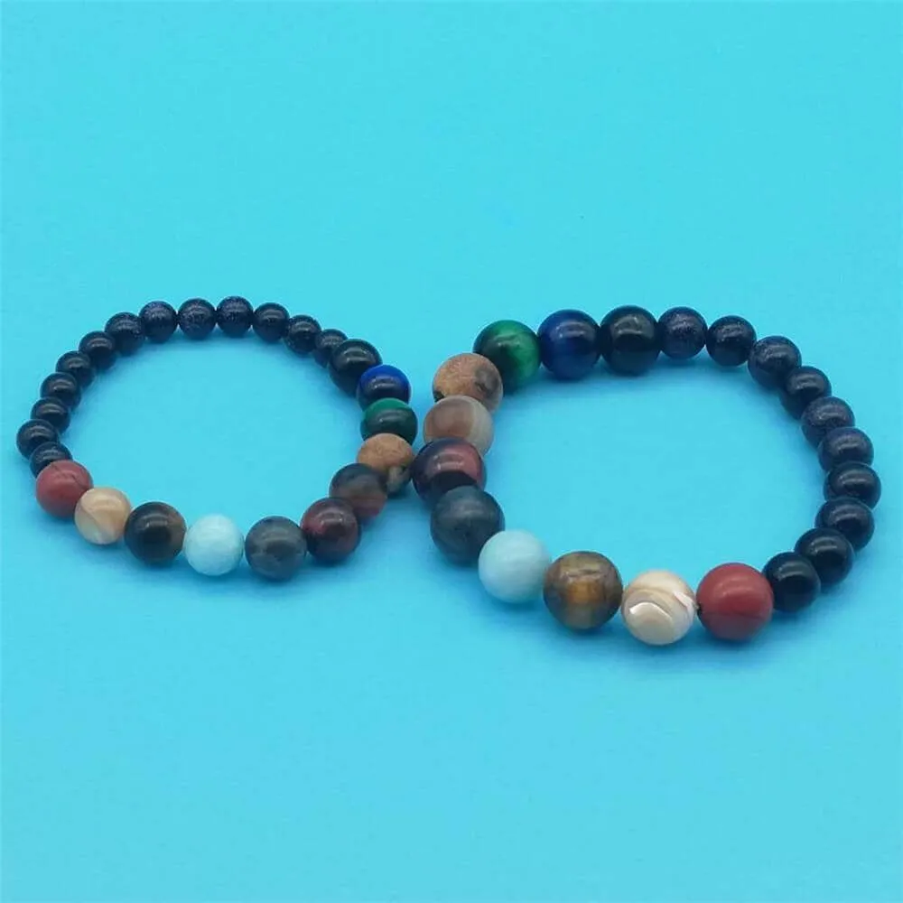 Eight Planets Natural Stone Bracelet