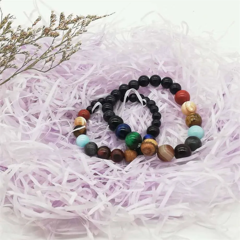 Eight Planets Natural Stone Bracelet