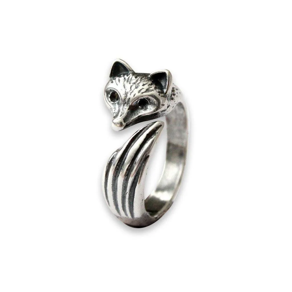 Fox Wrap Ring - Sterling Silver