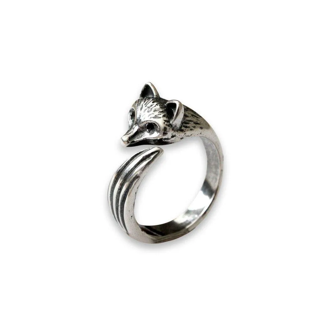 Fox Wrap Ring - Sterling Silver