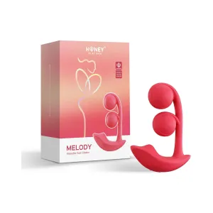 Smart Dual Vibrator with App Control and Pressure Sensing Technology: Honey Play Box Melody