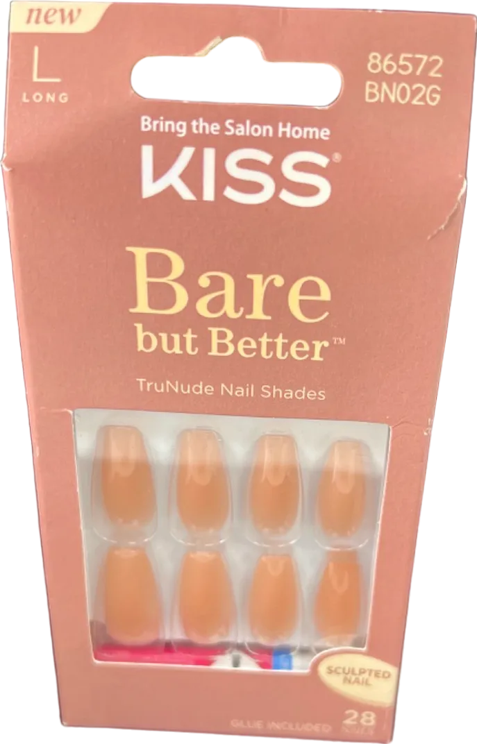 Kiss Bare but Better TruNude Nail Shades Long Size