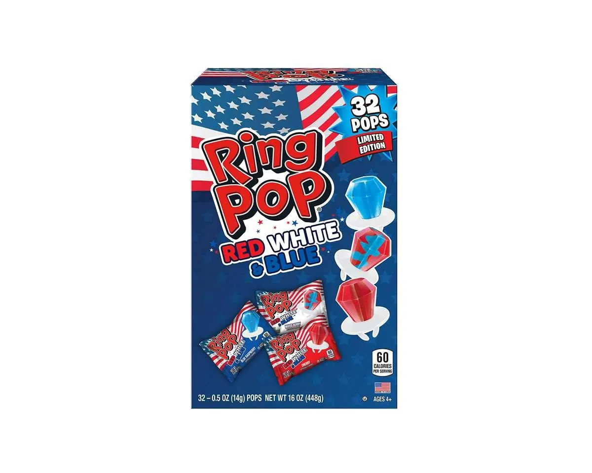 Limited Edition Red, White & Blue Ring Pops