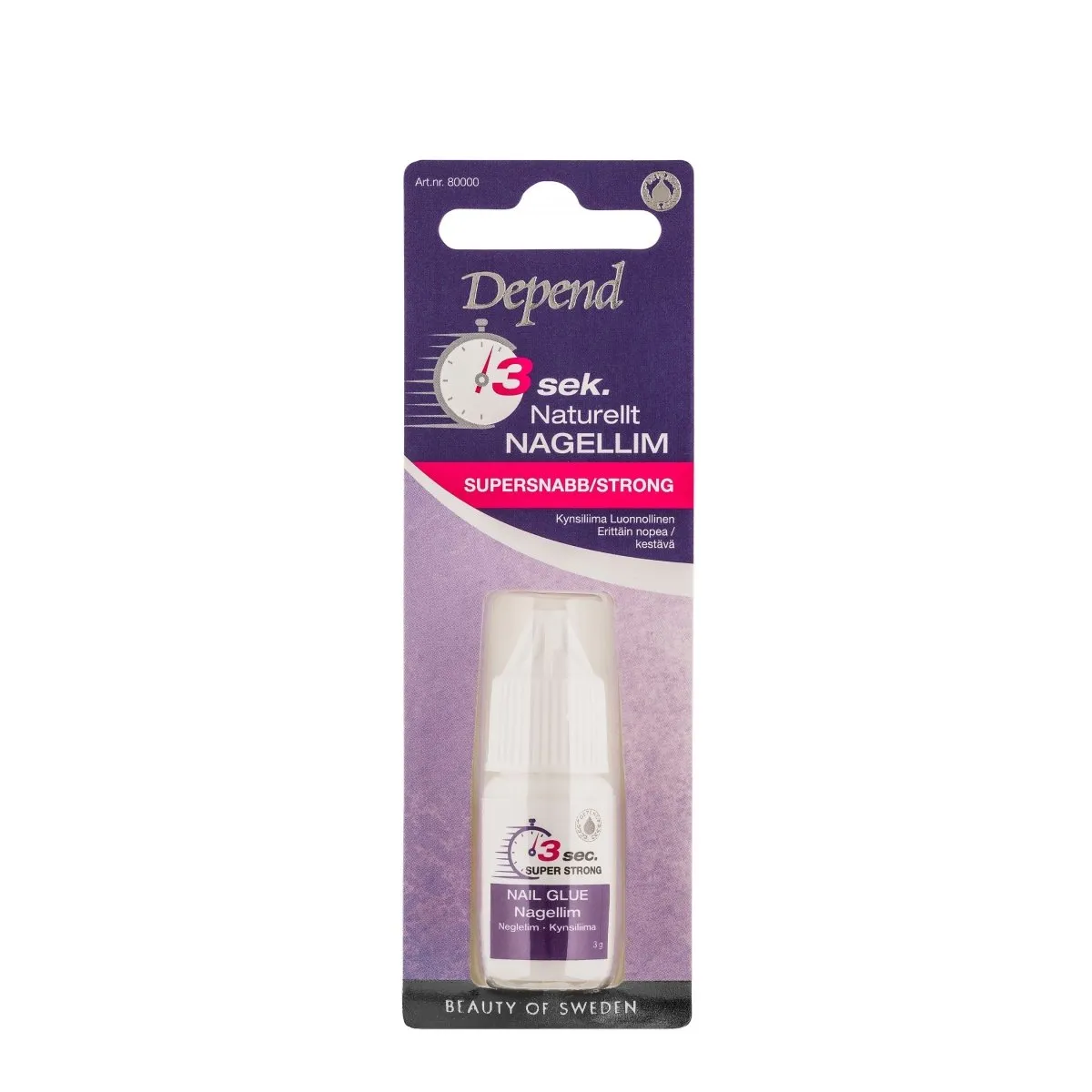 Nail Adhesive - Super Fast & Super Strong, Natural Colour