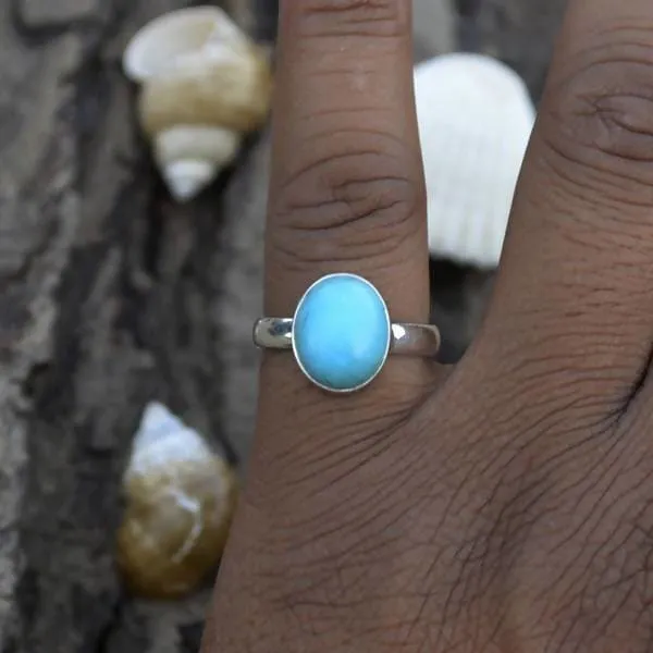 Natural Arizona Turquoise Gemstone Ring- Bezel Setting Ring- 925 Sterling Silver Ring- Gemstone Gift Ring- Sleeping Beauty Turquoise Ring, Turquoise Jewelry, Nickel Free