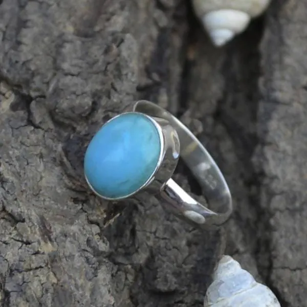 Natural Arizona Turquoise Gemstone Ring- Bezel Setting Ring- 925 Sterling Silver Ring- Gemstone Gift Ring- Sleeping Beauty Turquoise Ring, Turquoise Jewelry, Nickel Free