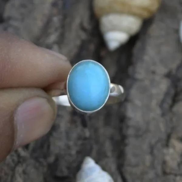 Natural Arizona Turquoise Gemstone Ring- Bezel Setting Ring- 925 Sterling Silver Ring- Gemstone Gift Ring- Sleeping Beauty Turquoise Ring, Turquoise Jewelry, Nickel Free