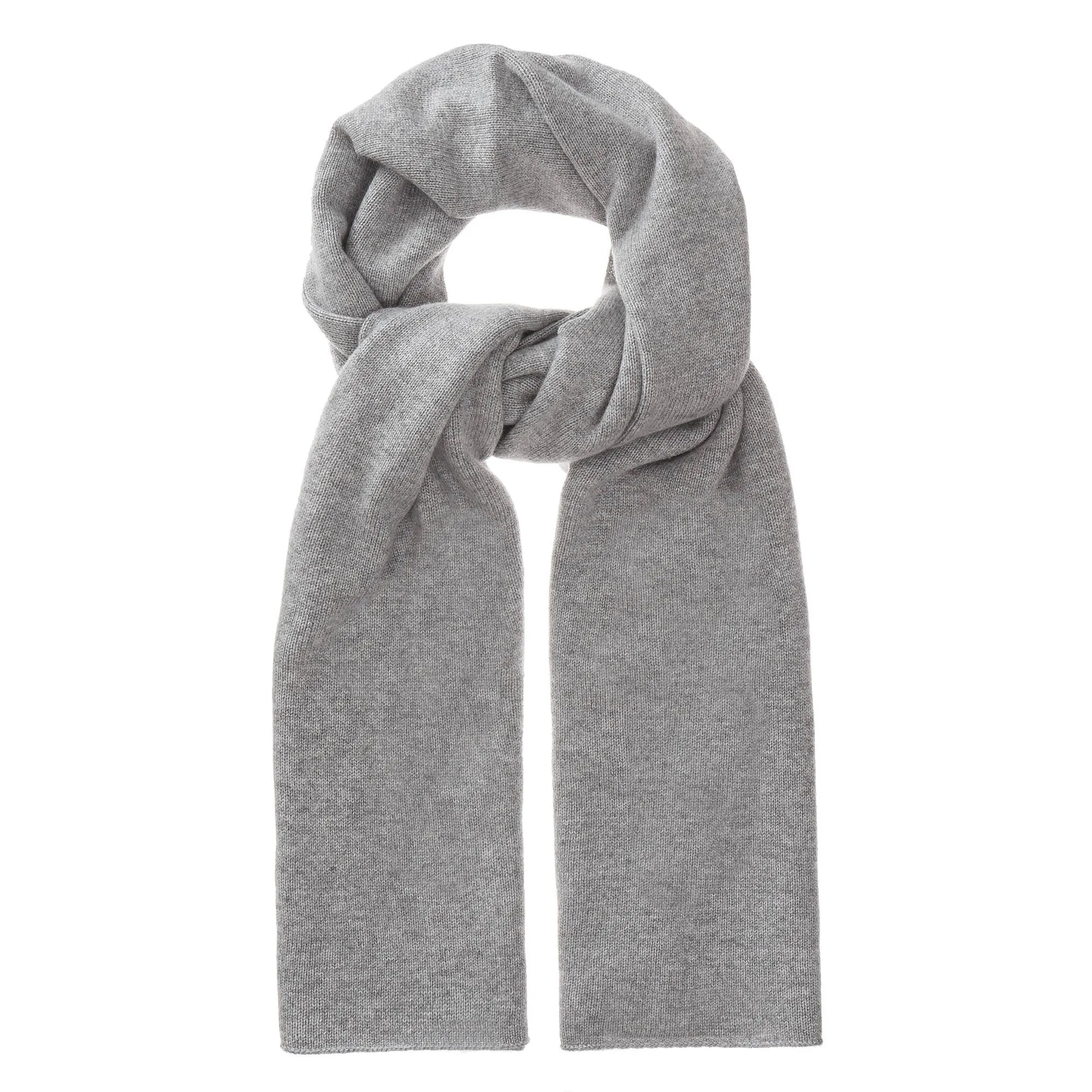 Nora Cashmere Scarf [Light grey]