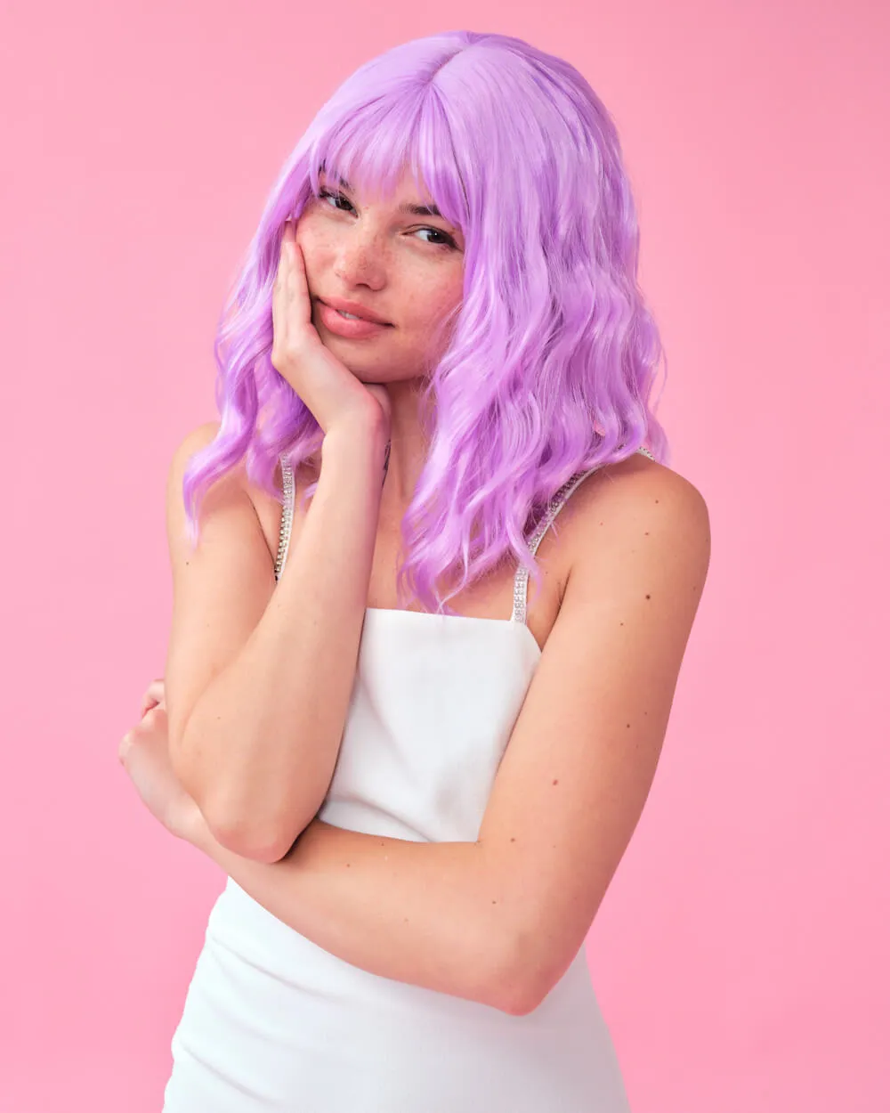 Pastel Wig Pack - pink, purple   blue wigs