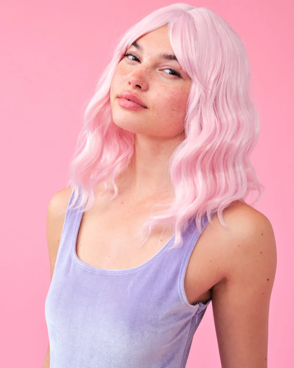 Pastel Wig Pack - pink, purple   blue wigs