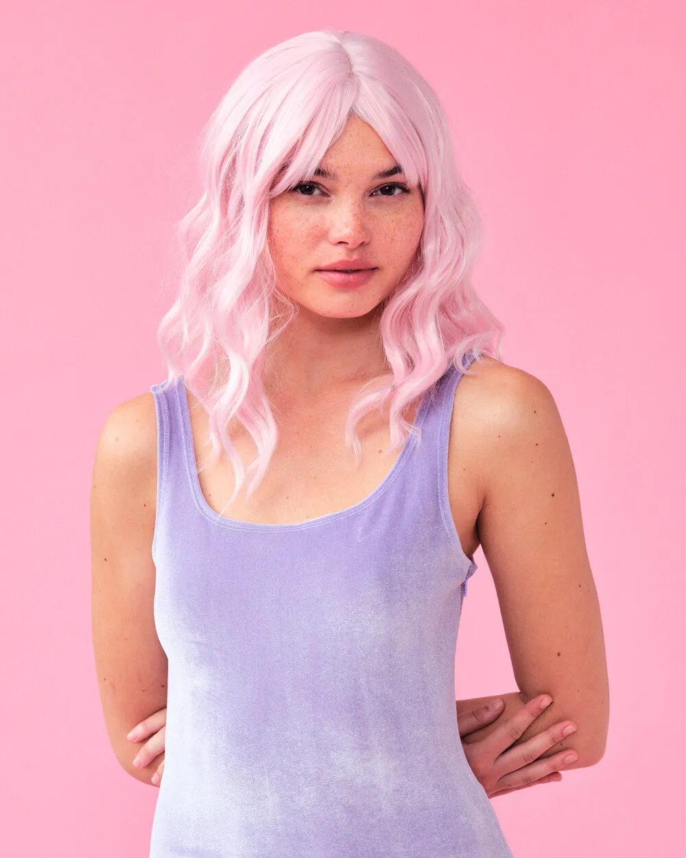 Pastel Wig Pack - pink, purple   blue wigs