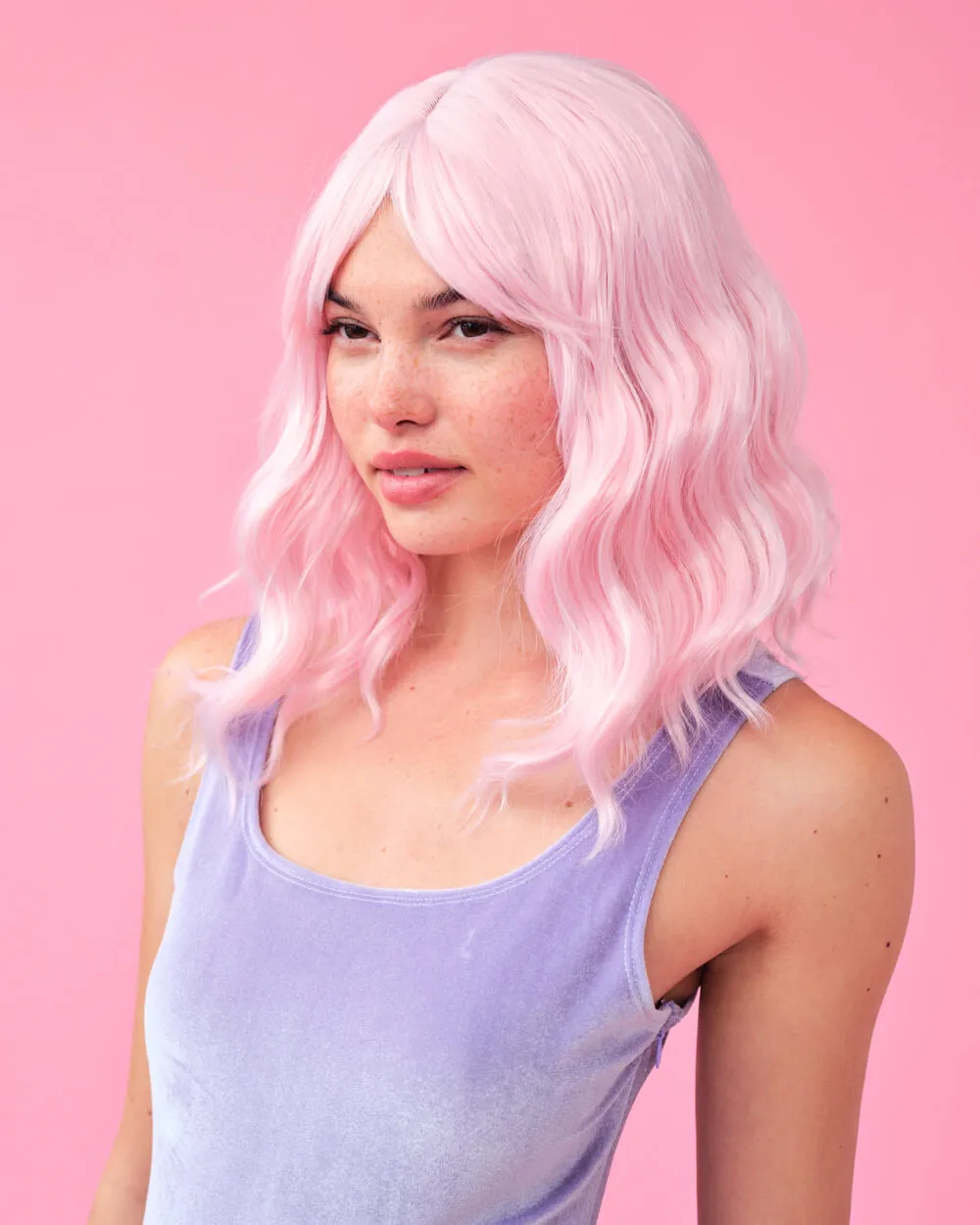 Pastel Wig Pack - pink, purple   blue wigs