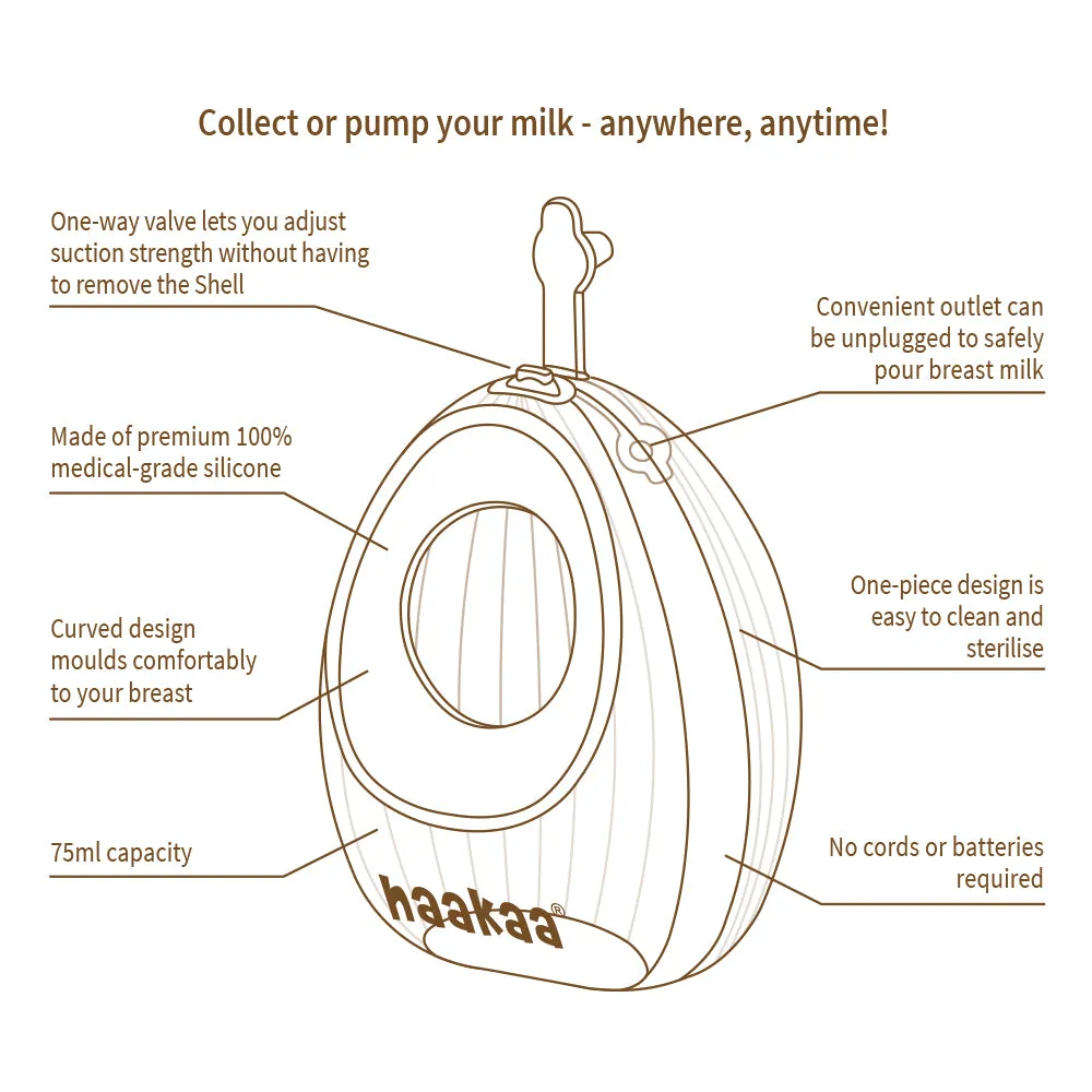 Shell Wearable Silicone Pump